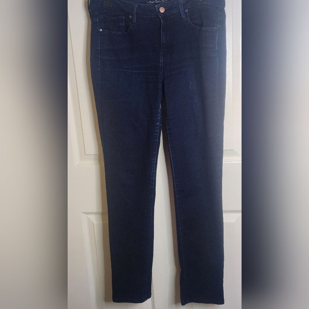 Calvin Klein 34×32 Navy Blue Ultimate Skinny Full Length Pockets  Men's Jeans